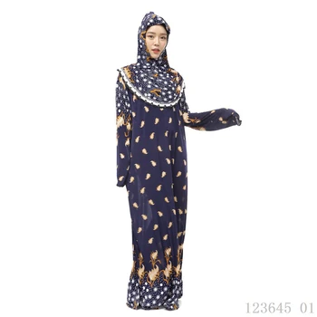 2vnt Dubajus Malaizija Arabų Abaja Musulmonų Mados Islamo Drabužių Abaja Suknelė Moterims Pilnas draudimas Hijab Įlankos Tradicinių Atsitiktine Spalva