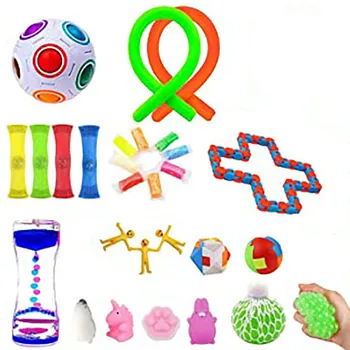 Jutimo Fidget Žaislų Rinkinys Išskleidimo Įtempių Išspausti Žaislai Vaikams Suaugusiųjų Nerimo, Streso Reljefo Žaislas Lašas Laivybos Didmeninės