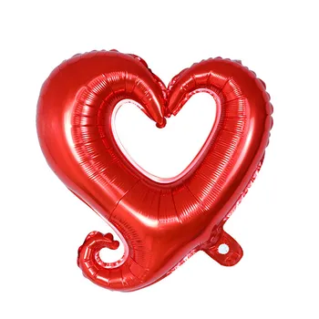 50pcs/daug 18inch Kablys Širdies Formos Folija Balionas Pripučiamas Helio Balionas Valentino Diena Vestuvės Apdailos Ballon Prekes