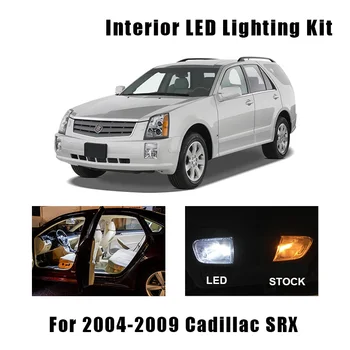 15 Lemputes Baltos Canbus Interjero LED Automobilių Žemėlapis Dome Light Kit Tinka 2004 M. 2005 M. 2006 m. 2007 m. 2008 M. 2009 M. Cadillac SRX Licencijos numerio ženklo apšvietimo Žibintas