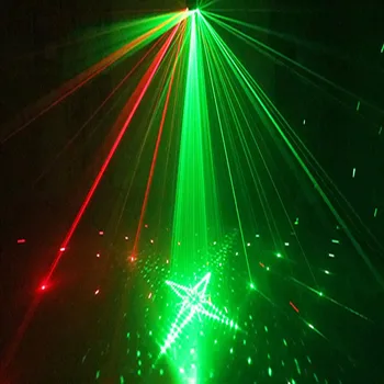 Naujas devynių akių lazerinės modelis strobe šviesos dj disco Kalėdų kamuolys rodo, profesinės strobe šviesos projektorius, apšvietimo efektas