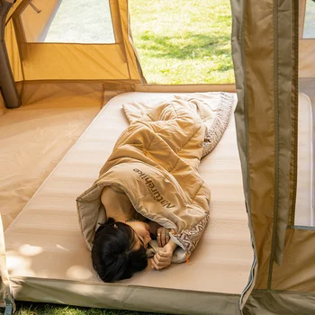 Naturehike Ultralight Spliced miegmaišį Lauko 3Seasons 850g Medvilnės Paketas miegmaišį Kelionės Šiltas Kvėpuojantis Palapinė Antklodė
