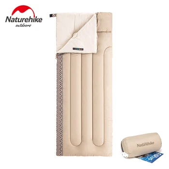 Naturehike Ultralight Spliced miegmaišį Lauko 3Seasons 850g Medvilnės Paketas miegmaišį Kelionės Šiltas Kvėpuojantis Palapinė Antklodė