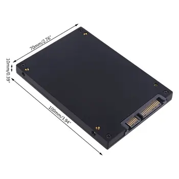 Brand New ir Aukštos Kokybės Micro SD TF Kortelę iki 22Pin SATA Adapteris Keitiklis Modulis Lenta su Case for 2.5
