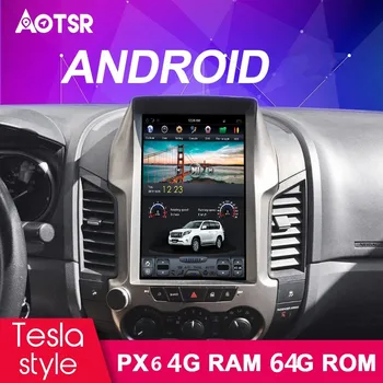 Tesla Stiliaus Ekrano Naujausia Android 9.0 RAM 64GB 4G ROM Automobilio DVD Grotuvas GPS Navi 
