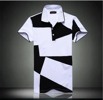 M-6XL kontrasto spalvų prekės Polo trumpomis rankovėmis marškinėliai vyrų POLO marškinėliai polo laisvalaikio stiliaus sportiniai marškinėliai vyrams