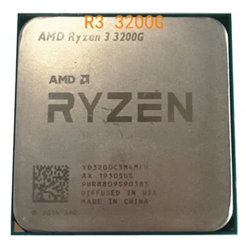 NAUJAS AMD Ryzen 3 3200G R3 3200G 3,6 GHz Quad-Core Quad-hilas 65W CPU procesador L3 = 4M amenchufe AM4 nuodėmė ventilador