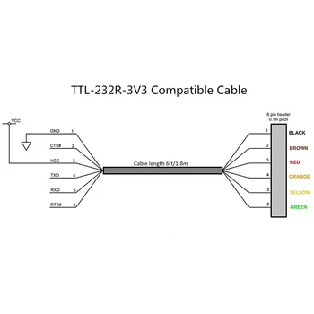 6Pin FTDI FT232RL FT232 Modulis Arduino USB TTL UART Serijos Laido Adapteris, RS232 Atsisiųsti Kabelis Modulis LED Indikatorius