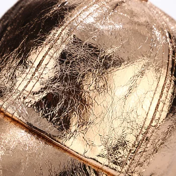 KASURE PU Vaivorykštė Aukso Sidabro Spalvos Shinny plaukai surišti į uodegą Beisbolo kepuraitę Moterų Mergina Snapback Vasaros Atsitiktinis Prabangos Hip-Hop Skrybėlės