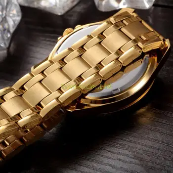 NATATE CHENXI Laikrodis Aukso Mados Vyrai Žiūrėti Visą aukso, Nerūdijančio Plieno, Kvarciniai Laikrodžiai Riešo Žiūrėti Didmeninės Aukso laikrodis Vyrams 0940