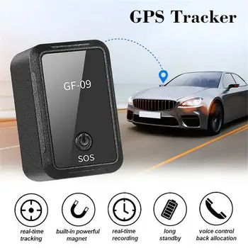 GF07 GF09 Mini GPS Seklys Automobilių GSM GPRS GPS Locator Platforma SMS Stebėjimo, Signalizacijos Garso Stebėti, Balso Įrašymo Takelių Vieta Žemėlapyje