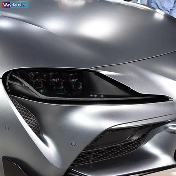 2 Vnt Automobilių Žibintų Apsauginės Plėvelės Žibintų Restauravimas Skaidri Juoda TPU Lipdukas Toyota Supra 2019 2020 Priedai