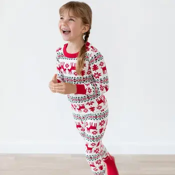 Baby girl drabužiai Vaikams Pižama Nustatyti Kalėdų Briedžių modelio Namuose Dėvėti kostiumą berniukams 2vnt vaikai Apatinių drabužių komplektus, rinkinius
