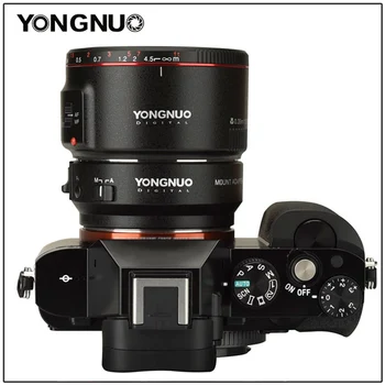 Yongnuo EF-E II auto focus adapterio žiedas Canon EF Mount objektyvas sony E-mount kamera a6500 a6400 a9 a7m3 a7r3 a7m2 a7r2 a7 III II