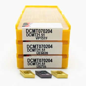 DCMT070204 DCMT11T304 DCMT11T308 karbido įrankis CNC tekinimo įrankis tekinimo įrankis metalo tekinimo įrankis DCMT 070204 Sunku Lydinio tekinimo įrankis