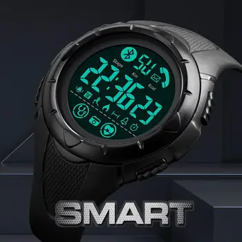 Prekės SKMEI Žiūrėti Vyrų Smart Žiūrėti Prabanga Miego Širdies ritmo Monitorius Smartwatch Vandeniui Skaitmeniniai Laikrodžiai Vyrų Laikrodis 