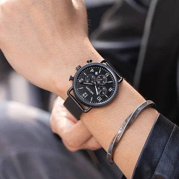 Originali Prekės MEGIR Vyrai Laikrodžiai, Prabangūs 2020 Nerūdijančio Plieno, Verslo Chronograph Kvarcas Žiūrėti Vyrus Karinių Šviesos Laikrodis