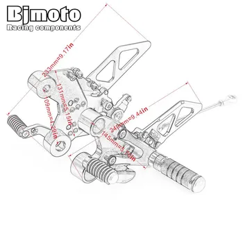 Bjmoto Motociklo Reguliuojamas Aliuminio Rearset CNC Lenktynių Koja Vinys, Galiniai Rinkiniai DUKE790 2018 2019 2020