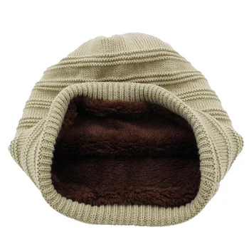 LOVINGSHA Dryžuotas Dizainas Kepuraitė Vyrų Dirbtiniais Kailiais Šiltas Baggy Megzti Megztiniai Skullies variklio Dangčio Žiemos Skrybėlę Moterų, Vyrų Žiemos Skrybėlę Bžūp
