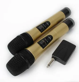 2 Karaoke Bevielis Mikrofonas 1receiver MIC mikrofon KTV Karaoke player Echo Sistemos, Skaitmeninio Garso Garso Maišytuvas Dainavimo Mašina, E8