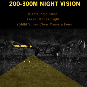 Megaorei 3 HD720P Naktinio Matymo Medžioklės Šautuvas taikymo sritis Optika Naktį Akyse Laukinių gyvūnų Medžioklės Kamera 850nm Infraraudonųjų spindulių Lazerio SPINDULIŲ Teleskopas
