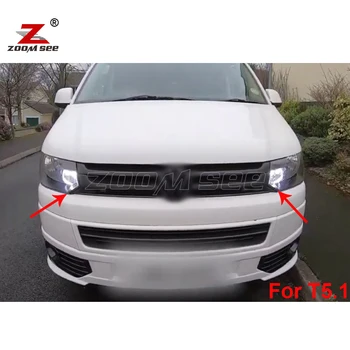 Canbus Baltas LED Šildomi lemputė, Atbulinės plokštė + Parkavimo Pozicija + DRL šviesos važiavimui Dieną VW Transporter T5 T5.1 (03-15)