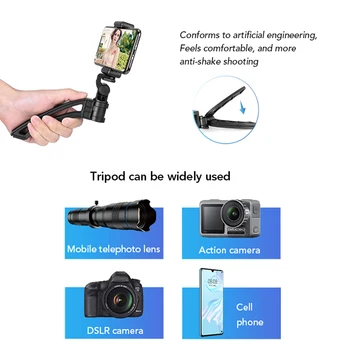 2020 Naujas APEXEL 20X-40X Reguliuojamu Zoom Teleskopas Smart Phone Mobile Objektyvo Rinkinys 2in1 Monokuliariniai+Selfie Trikojis su Nuotolinio Valdymo pultu