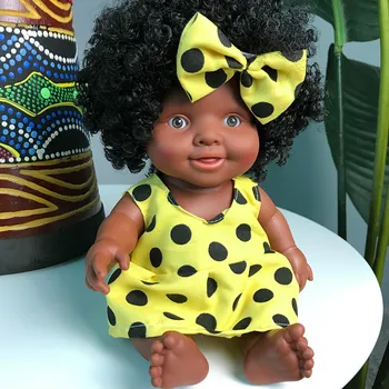 Kūdikių Kilnojamojo Jungtinio Afrikos Lėlės Žaislas Juoda Lėlė Žaislas-Geriausia Dovana Kalėdų Dovana