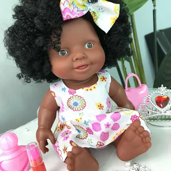 Kūdikių Kilnojamojo Jungtinio Afrikos Lėlės Žaislas Juoda Lėlė Žaislas-Geriausia Dovana Kalėdų Dovana