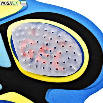 WOSAWE Vyrų Moterų Dviračių Šortai Pagalvėlė 3D Gelio Padas Kvėpuojantis MTB Dviračiu Pagalvėlė 