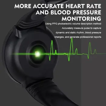 D19 Smart Watch moterų Širdies ritmas, Kraujo Spaudimas Sveikatos Smartwatch Vyrai 