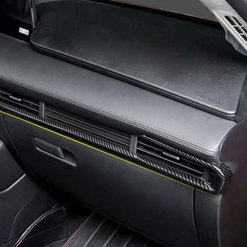 Už Mazda 3 2019 2020 ABS Anglies Automobilio prietaisų Skydelyje Oro Kondicionierius Lizdas AC Ventiliacijos konsolė Kontrolės Juostelės Apdaila priedai