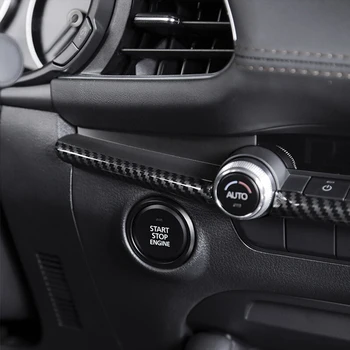 Už Mazda 3 2019 2020 ABS Anglies Automobilio prietaisų Skydelyje Oro Kondicionierius Lizdas AC Ventiliacijos konsolė Kontrolės Juostelės Apdaila priedai