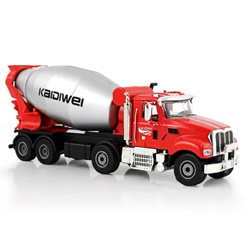 Aukštos Kokybės 1:50 Cemento Maišyklė Sunkvežimio Modelis Lydinio Inžinerijos Sunkvežimių Betono Maišyklė Automobilių Statybvietėje Metalo Žaislų Kolekcija