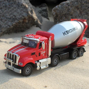 Aukštos Kokybės 1:50 Cemento Maišyklė Sunkvežimio Modelis Lydinio Inžinerijos Sunkvežimių Betono Maišyklė Automobilių Statybvietėje Metalo Žaislų Kolekcija