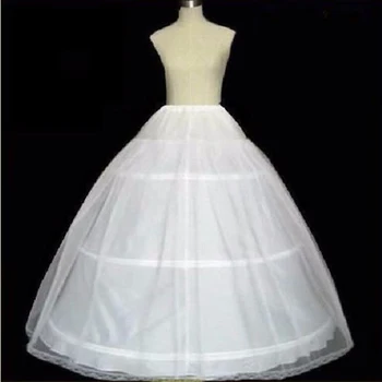 Aukštos Kokybės Balti 3 Lankus Mergina Underskirt Vestuvių Suknelė Vestuvių Suknelės Sandėlyje 2020 M.