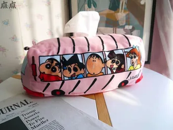Candice guo! super mielas pliušinis žaislas animacinių filmų Crayon Shin Chan šeimos autobusų minkštųjų audinių langelį padengti apdailos gimtadienio, Kalėdų dovana