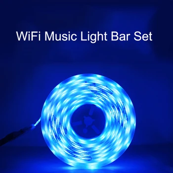 Tuya 5050 Smart Muzikos LED Juostelės Žibintai, TV Backgroud Šviesos Ruože Balso Kontrolės Paramos Alexa/ 
