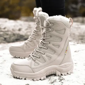 Žiemos Moteris Kariniai Batai Vaikščiojimo Batai, Lauko Taktinių Kovos Su Kalnų Sniego Vandeniui Bota Militar Feminina Botas Militares