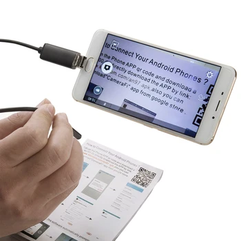 JCWHCAM Vandeniui USB Endoskopą Mobiliųjų Telefonų Ir Kompiuterių PC Nešiojamas 7mm objektyvas 1M USB kabelis, 6 LED Hd 480p Endoskopą Fotoaparatas