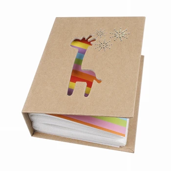 6Inch Kišenėje Tuščiaviduriai Animacinių filmų Gyvūnų Albumą Mielas Spalvingas Tarpo Albumo Nuotraukų Saugojimo Vaikams Kalėdų Dovana polaroid albumas