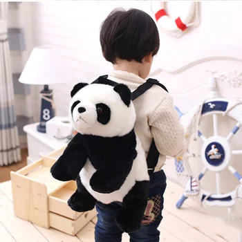 32cm Panda Kuprinė Mergaitės Berniukai Pliušinis Reguliuojamas Schoolbags iškamša Maišelį Darželio Pliušinis Kuprinė Žaislai, Vaikų Dovanų