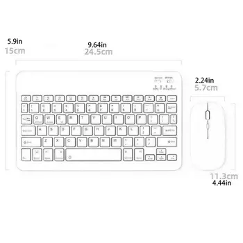 Aukštos Suderinama Šviesos Pelę, Klaviatūrą Kostiumas 10 Colių Universalus Nešiojamų Wireless Keyboard