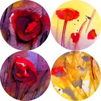 Abstrakti Aguonos Gėlių Drobė Paveikslų Ant Sienos Šiuolaikinės Raudonos Gėlės Pop Meno Drobė Spausdina Sienos Nuotraukas Gyvenimo Kambario Dekoro