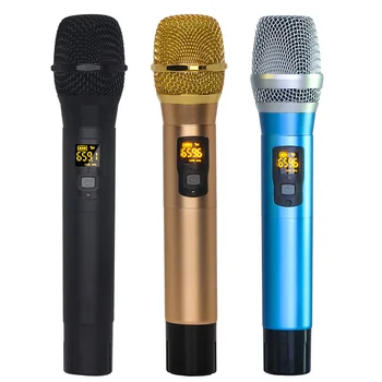 Karaoke KTV Kalbos Garsiakalbis, Įkraunamas Akumuliatorius, Mic UHF Wireless Handheld Mikrofonas Su Imtuvu