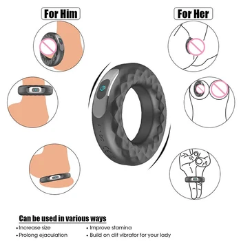 Vibruojantis Penio Žiedas Silikoninis Gaidys Žiedas Atidėti Ejakuliacija, Erekcijos fiksavimo Žiedą Penis Vibratorius Ilgalaikis Erotinis Sekso žaisliukai Vyrams