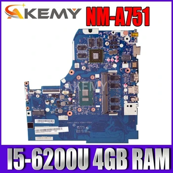 Naujas Akemy NM-A751 plokštė Lenovo 310-15ISK 510-15ISK nešiojamas plokštė Bandymo GERAI w/ I5-6200U 4GB RAM GT920M-2GB