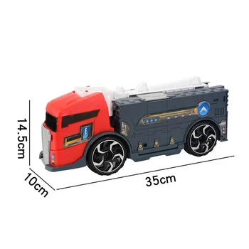 Transformacijos Sunkvežimis Automobilio Rinkinio Žaislai Derinys Modelis Fire Truck Inžinerijos, Transporto priemonės, Automobilių Žaislas, Skirtas Vaikų Berniukas Dovana
