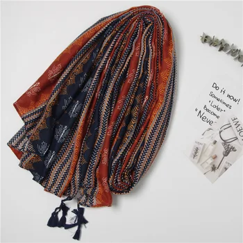 Nauja stiliaus Rudens ir žiemos moterų medvilnės medžiagos Mados šilko šalikai Prabangos prekės Spausdinimo Medvilnės šalikas panele nuo Saulės skara