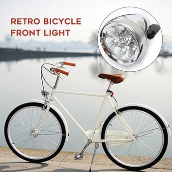 Dviračio Žibintas 7 LED Ultra Light Vintage Retro Dviračiu Priekinių Žibintų Klasikinis Dviračių Saugos Lempos, Žibintai, Aksesuarai